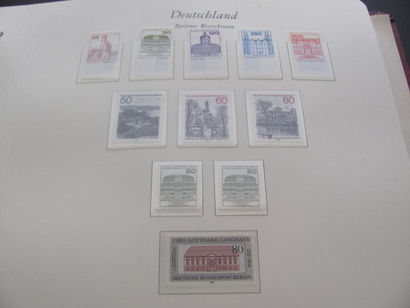 GERMANY BERLIN MNH 3 BOREK ALBUMS 1949-1990 ALSO COMPLETE USED XF (259) DESCRIP.