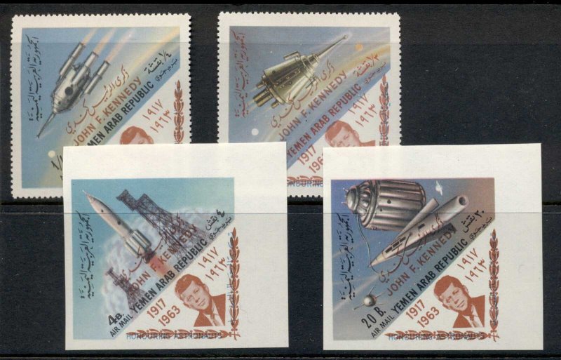 Yemen 1965 Space Opt John F Kennedy MUH