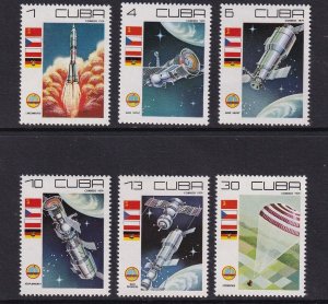 Cuba   #2244-2249   MNH   1979  cosmonaut`s day