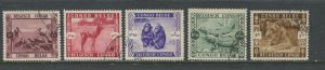 Belgian Congo 1939 Semi-Postal set used