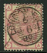 Great Britain # 61, plate 20, Used. CV $ 110.00