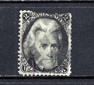 #73 US 2 CENT BLACK JACKSON-USED-FINE