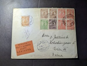 1925 Romania Airmail Cover Bucharest to Vienna III