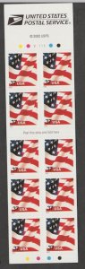 U.S. Scott Scott #3634a American Flag Stamp - Mint NH Booklet Pane