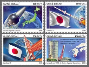 Guinea-Bissau - 2020 Japanese Satellite Ohsumi - 4 Stamp Set - GB200113c