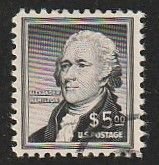 1956   $5   Alexander Hamilton   Sc# 1053   Used   VF