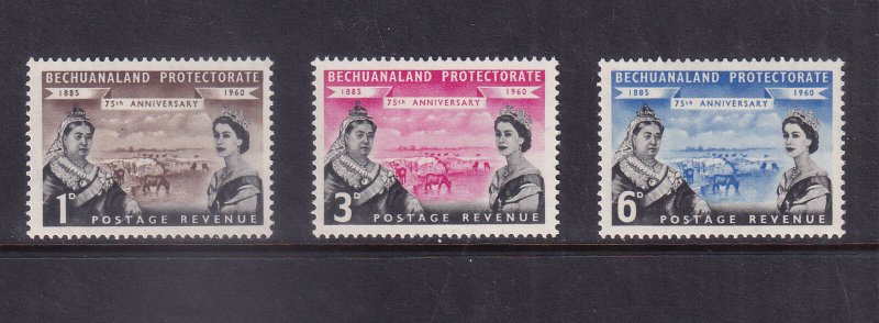 BECHUANALAND PROTECTORATE - 1960 75th ANNIVERSARY OF THE PROTECTORATE - 3V MH