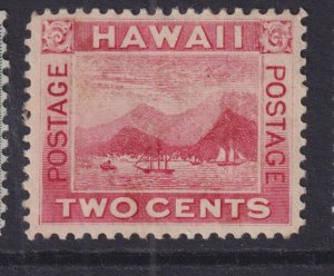 HAWAII, 1899 Honolulu, 2c. Rose, lhm.