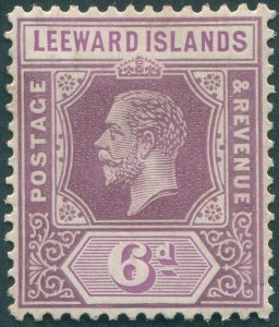 Leeward Islands 1931 6d dull & bright purple Die I SG86 unused