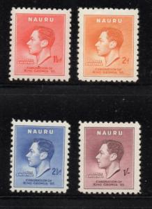 Nauru Sc 35-8 1937 G VI Coronation stamp set mint NH