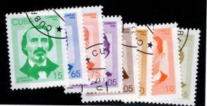 Cuba #3709-3714,3755,3756 USED-XF