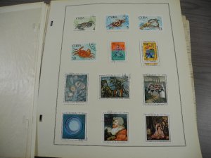 CUBA, 100s & 100s of Stamps mostly hinged on Scott pages