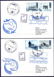 {A428} Ross Dependency 2013 Ships British Antarctic Expedition 2 Covers