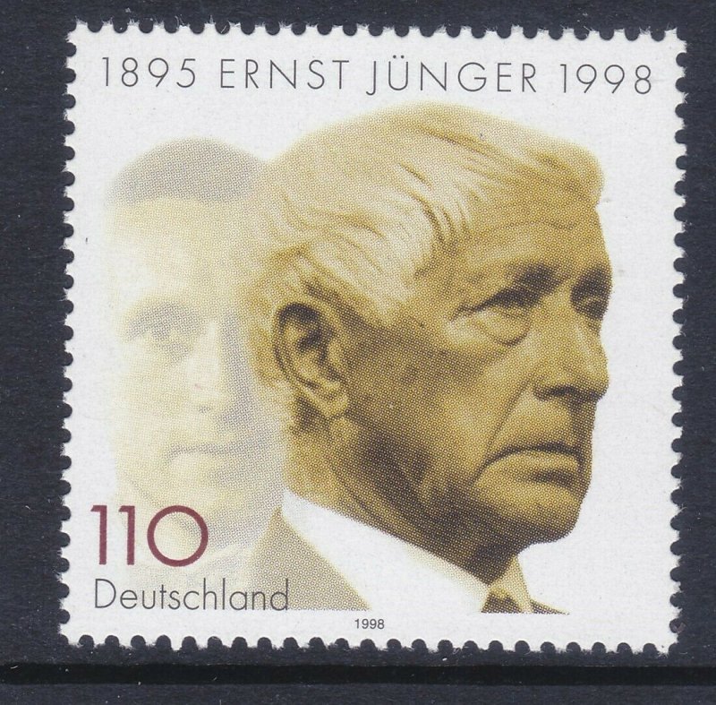 Germany 2002 MNH 1998 Ernst Jünger - Writer Issue Very Fine