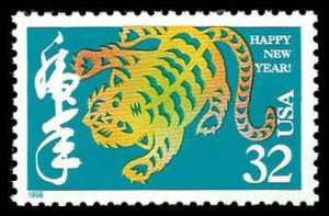 PCBstamps   US #3179 32c Lunar Year-Tiger, MNH, (5)