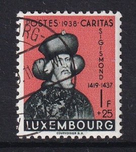 Luxembourg   #B95  cancelled 1938  Caritas Sigismond 1fr