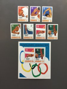 Dominica 478-484,484a VF MNH. Scott $ 3.90