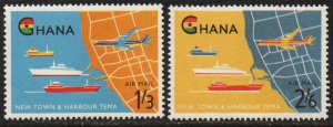 Ghana Sc #C3-C4 Mint Hinged