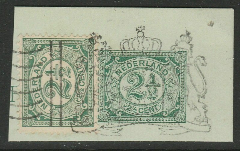 Netherlands Postal Stationery Cut Out A14P4F13