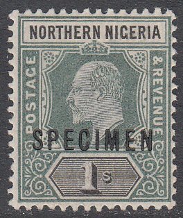 Northern Nigeria 16 MH Specimen Overprint CV $8.50