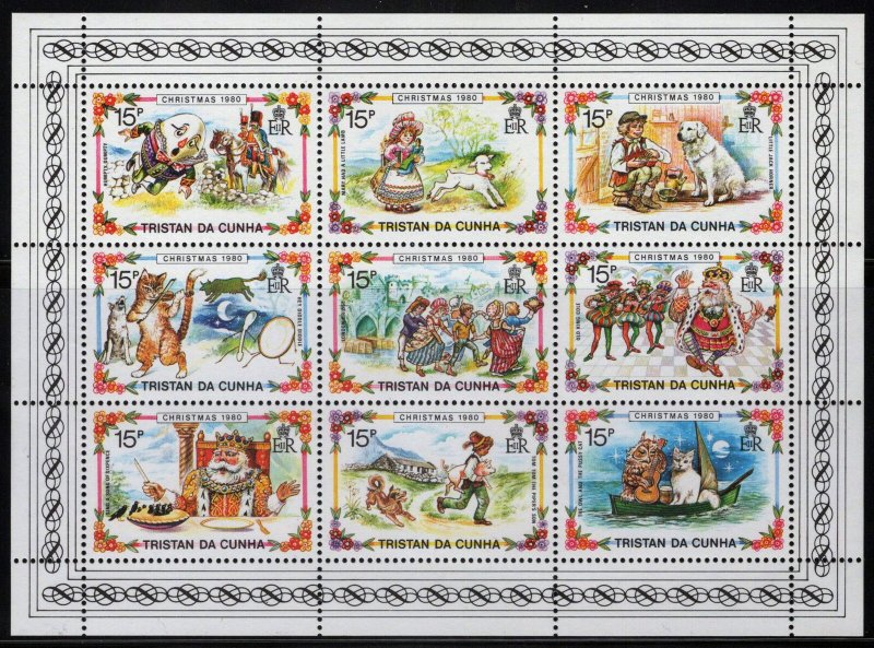 ZAYIX Tristan da Cunha 282 MNH Christmas Santa Cats Dogs Birds 111922SM20 