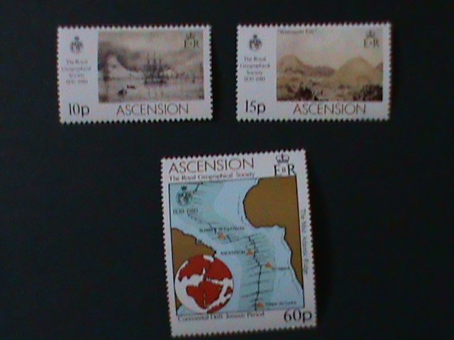 ​ASCENSION-1980-SC#266-8- 50TH ANNIV: ROYAL GEOGRAPHPHICAL SOC,. -MNH VF