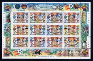 Lesotho 363 MNH, World Cup Soccer Sheetlet from 1982.