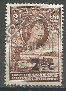 BECHUANALAND, 1961, used 21/2c on 2p, Surcharged, Scott 171