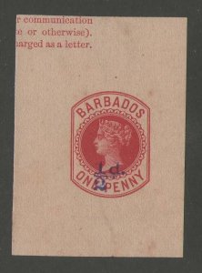 Barbados QV on piece