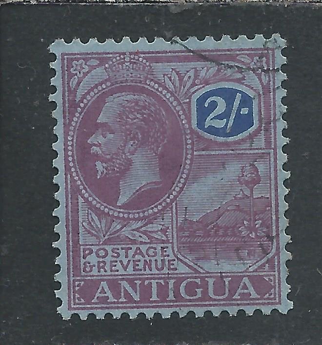 ANTIGUA 1921-29 2s PURPLE & BLUE/BLUE FU SG 77 CAT £65