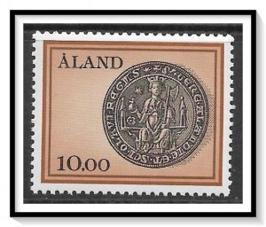 Aland #20 Seal Of St Olaf MNH