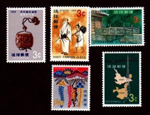 Ryukyu Islands # 164-168 Mint!