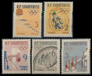 1963 Albania 747-751 1964 Olympic Games in Tokio 6,50 €