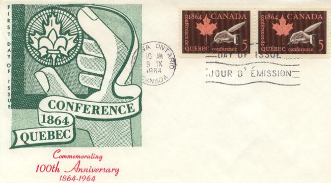 1964 Canada Quebec Conference (Scott 432) H&E ?  FDC