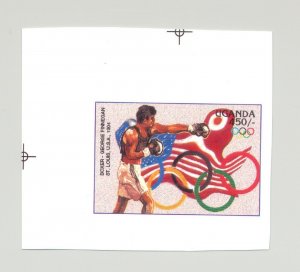 Uganda 1996 Olympics, Boxing 1v Unissued Chromalin Essay