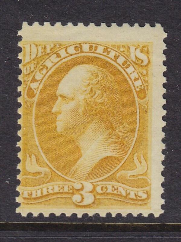 O3 Official OG mint never hinged with nice color cv $ 465 ! see pic !