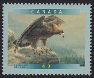 BIRD * GOLDEN EAGLE = Canada 2001 #1886 MNH STAMP from Pane