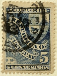 AlexStamps URUGUAY #104 VF Used 