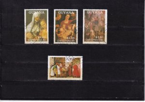 SA29g Guyana 1989 Christmas, Paintings, used stamps