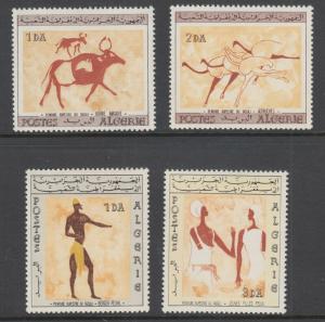 Algeria Sc 344-347 MNH. 1966 Wall Paintings cplt, VF