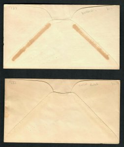 CSo 2 FDC 1936 Blocks of 4 Cachets # 782 Rice Ark. # 783 Anderson  Idaho