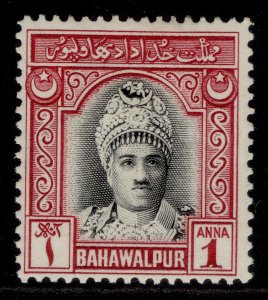 PAKISTAN - Bahawalpur GVI SG22, 1a black & carmine, M MINT.