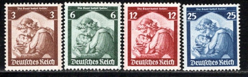 Germany Reich Scott # 448 - 451, mint nh