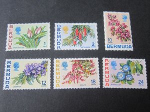 Bermuda 1970 Sc 255,56,62,63,65,66 MH