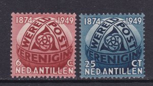 Netherlands Antilles Scott 206-207, 1949 UPU,  VF MNH.  Scott $9