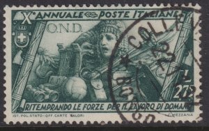 Sc# 304 Italy 1932 March on Rome used L2.75 issue CV $40.00 Stk #2