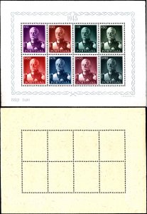 Portugal #657a, Complete Set, 1945, Hinged, Gum Dist.