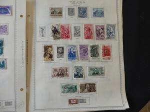 Italy 1951-1958 Stamp Collection on Album Pages