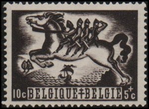 Belgium B385 - Mint-H - 10c+5c Four Sons of Aymon (1944)