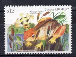  Native bee insect Xylocopa augusti & toad frog URUGUAY MNH stamp 